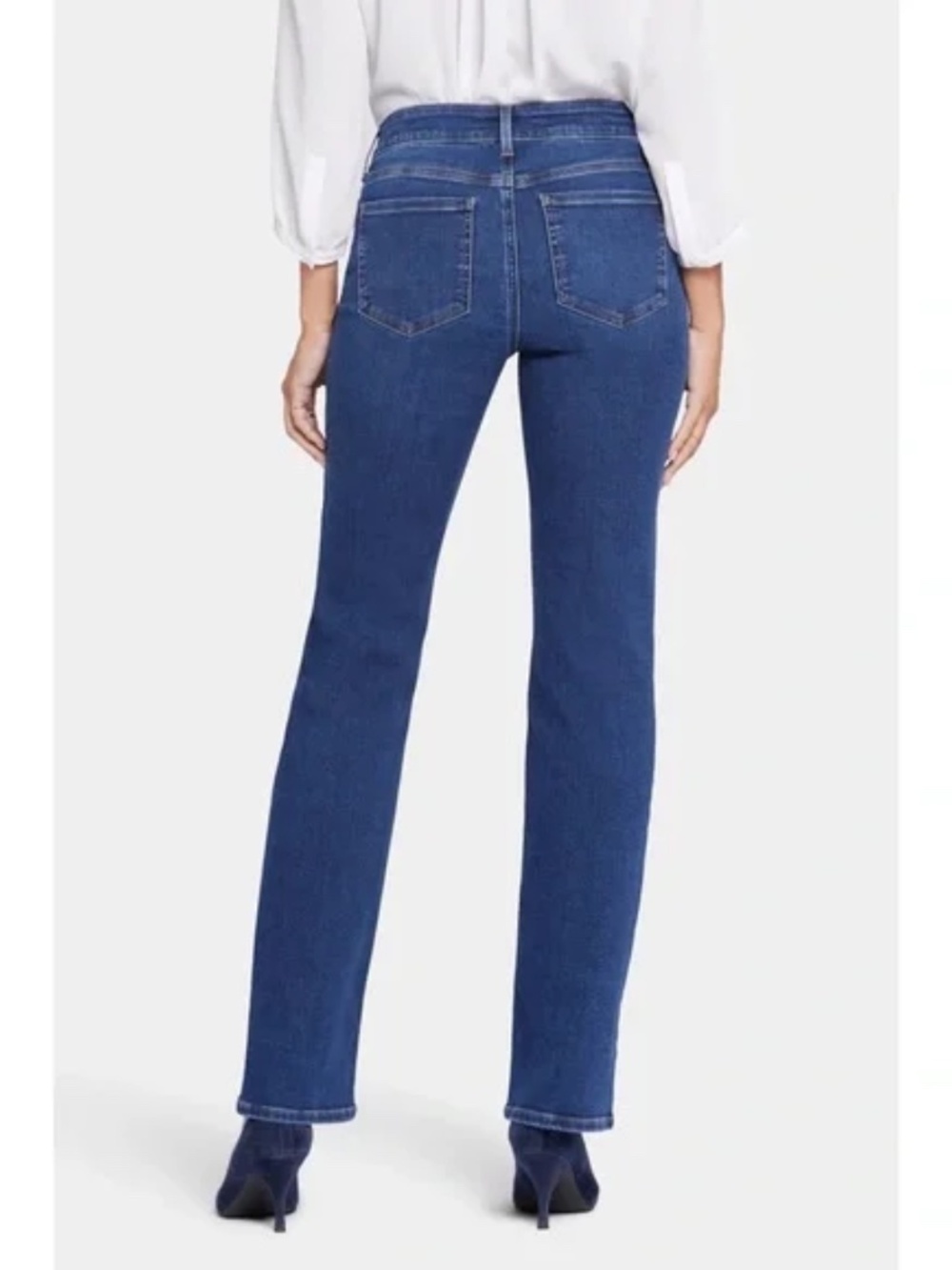 NYDJ Marilyn Straight Leg High Rise Jeans in Cooper Wash Lift Tuck Size 12 - Picture 3 of 11